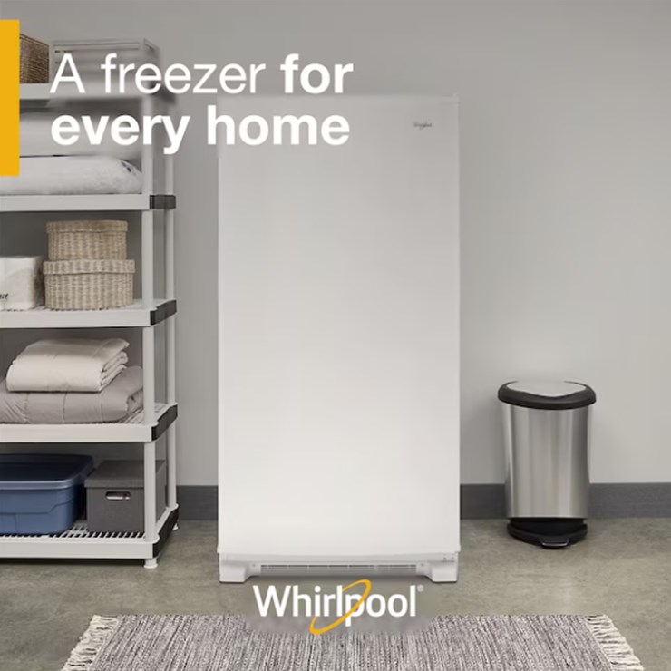 WHIRLPOOL Fast Freeze 19.65 Cu. Ft. Frost-free Upright Freezer in White, Unused, See Description