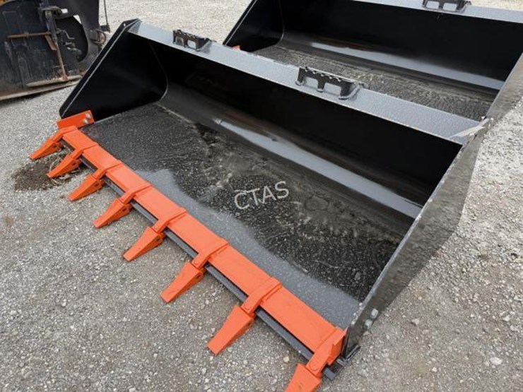 #138-•-80"-skid-steer-bucket-w/-teeth-image-1