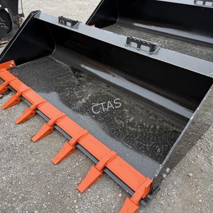 #138 • 80" Skid Steer Bucket w/ Teeth