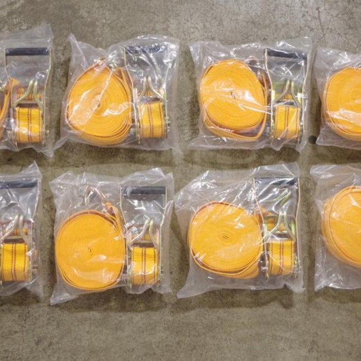 [8] ABOSS 2" x 29' Adjustable Ratchet Tie-Downs, Unused