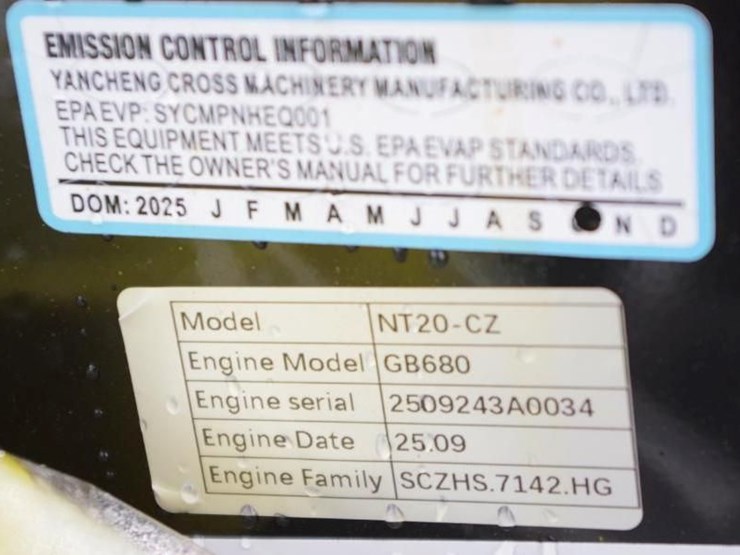 2025-cfg-industrial-1.3-ton-nt20-cz mini-excavator,-zonsen 23hp-gasoline-engine,-swing-boom,-unused-image-3