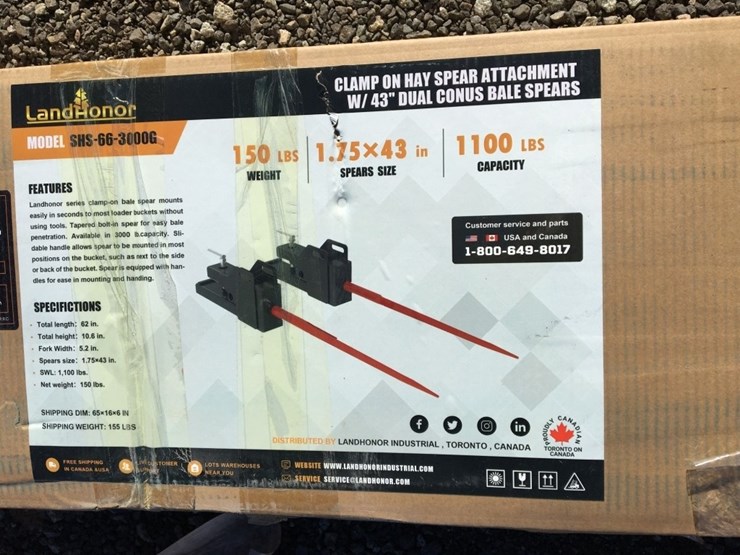 unused-land-honor-shs-66-3000g-43in-clamp-on-image-3