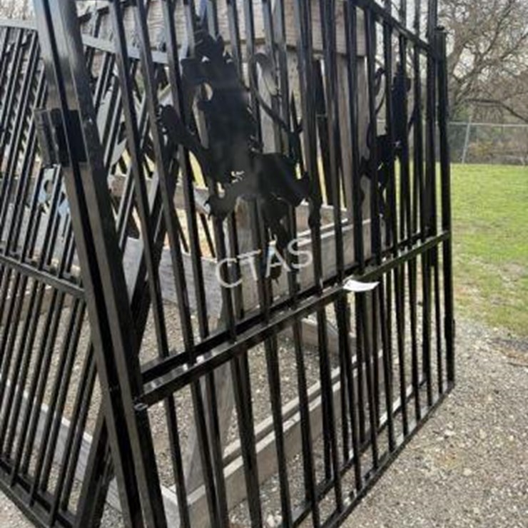 #127 • Bi-Parting Iron Gate w/ Lion Motif - 4.2M