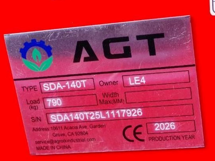 2026-agt-industrial-sda-140t-mini-skid-steer-loader,-rato-gasoline-engine,-44"-bucket,-unused-image-2