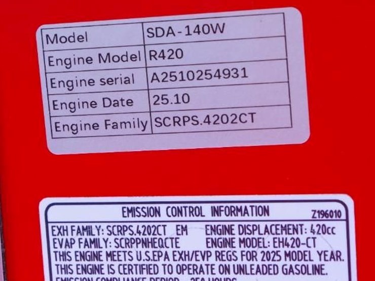 2026-agt-industrial-sda-140w-mini-skid-steer-loader,-rato-gasoline-engine,-44"-bucket,-unused-image-4