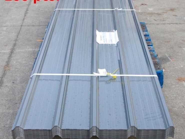 [100]-aboss 10'-x-3' corrugated-steel-panels,-baked-paint-surface,-actual-panel-size:-116.3"-x-35.8"-image-1