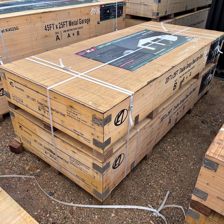 #8035 • DOUBLE GARAGE STEEL BARN