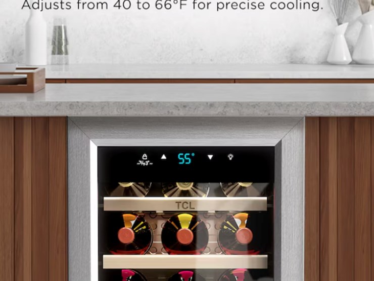 tcl-13.6"w-18-bottle-freestanding-indoor-wine-cooler,-stainless-steel,-unused-image-3