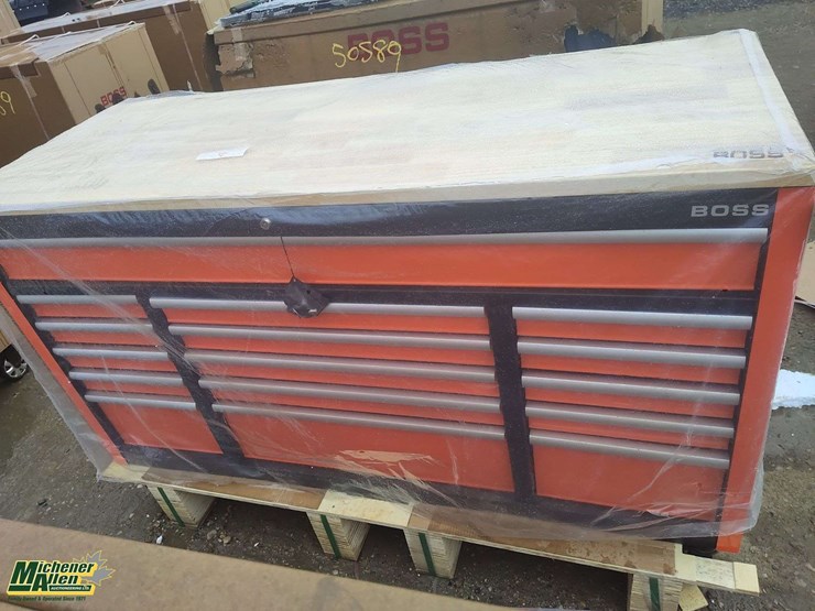 unused-boss-16-drawer-rolling-workbench-tool-box-with-peg-board-&-tools--qty-1-image-1