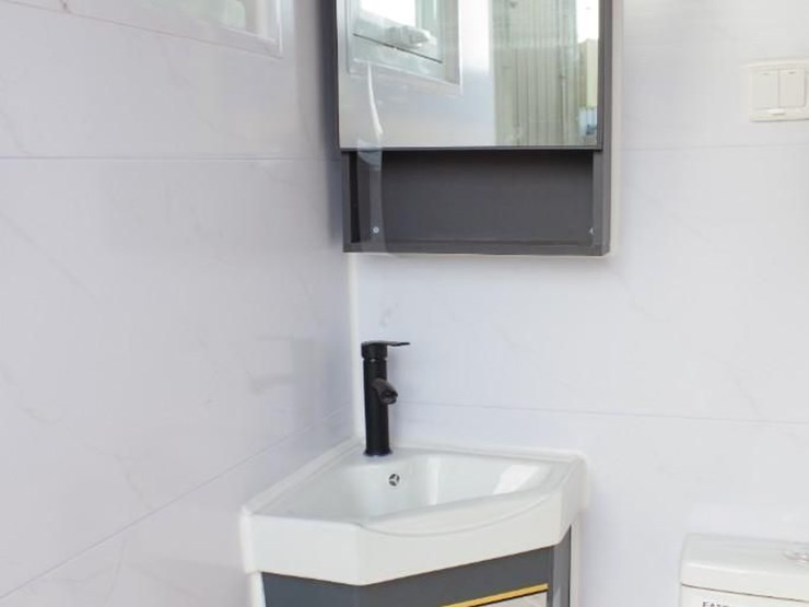 aboss 6.6'w-x-4.2'd-portable-restroom-w/-shower,-toilet,-sink-&-side-window,-unused-image-7