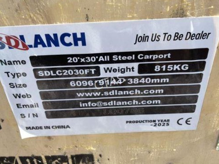 #9-•-20'-x-30'-all-steel-carport-w/-enclosed-sides-image-5