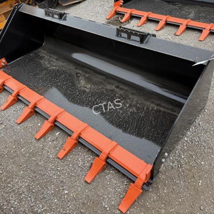 #137 • 80" Skid Steer Bucket w/ Teeth