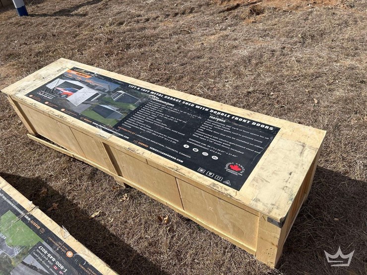 11'x19'-metal-garage-shed-with-double-front-doors-image-2