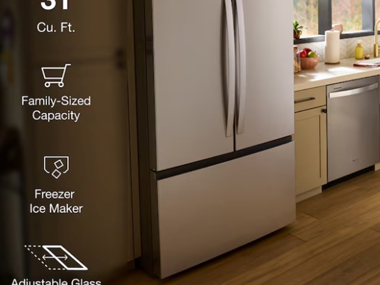 whirlpool-standard-depth-31-cu-ft-3--door-36"-w-french-door-refrigerator-with-ice-maker,-unused-image-3