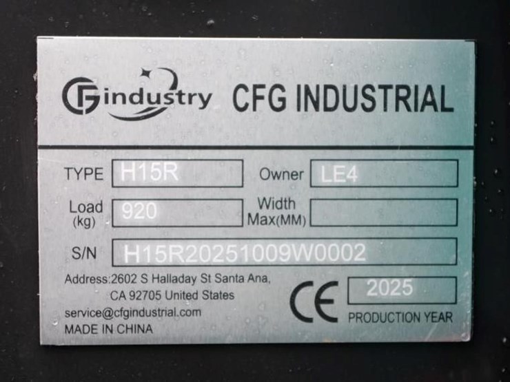 2025-cfg-industrial-h15r-mini-excavator-w/-pilot-system,-gasoline-engine,-unused-image-2