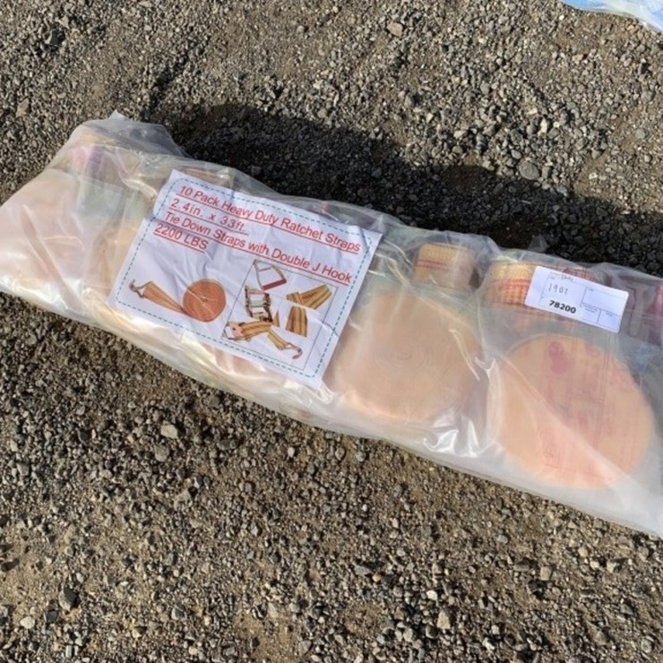 (10) Unused 2.4in x 33ft Heavy Duty Ratchet