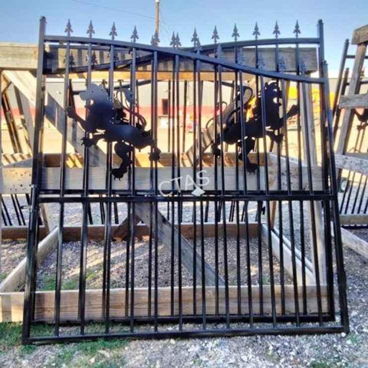 #84 • Bi-Parting Iron Gate w/ Lion Motif - 4.2M