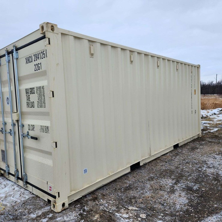 20' High Cube 1 Door Single Use Sea Container