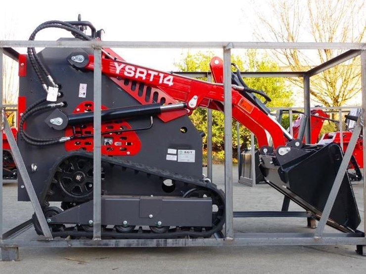 2026-agt-industrial-ysrt14-stand-on-mini-skid-steer-loader,-6"-track-belts,-32"-bucket,-unused-image-3