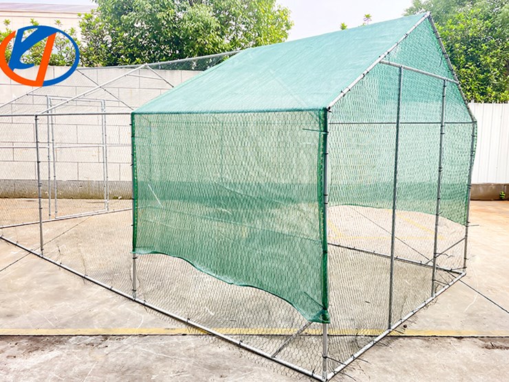 allmetal heavy-duty-20'-x-10'-galvanized-&-portable-chicken-coop-w/-shade-net,-m/n-k2010,-unused-image-1