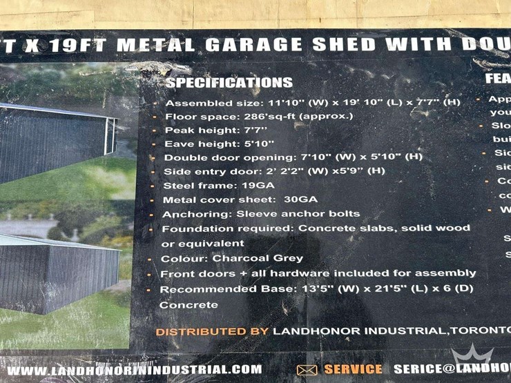 11'x19'-metal-garage-shed-with-double-front-doors-image-3