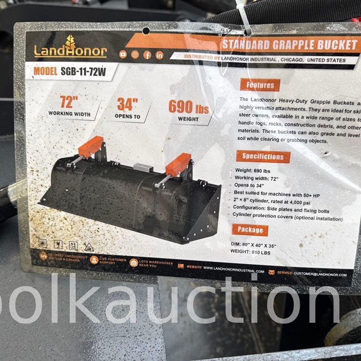 2784 - GRAPPLE BUCKET - 72"