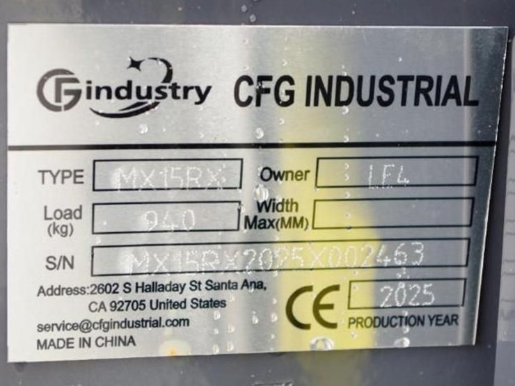 2025-cfg-industrial-mx15rx-mini-excavator-w/-pilot-system,-rato-gasoline-engine,-unused-image-2