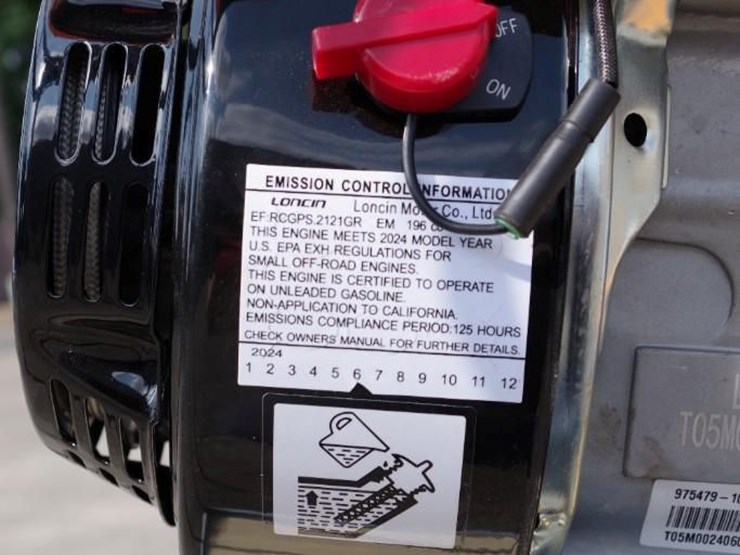 aboss tamping-rammer-w/-196cc-loncin gasoline-engine,-m/n-rm80,-unused-image-4