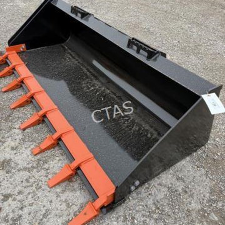 #139 • 80" Skid Steer Bucket w/ Teeth