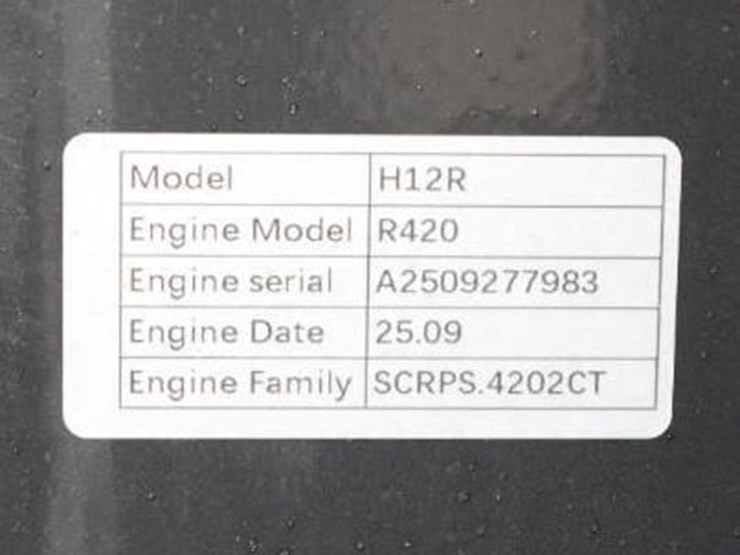 2025-cfg-industrial-h12r-mini-excavator,-gasoline-engine,-unused-image-3