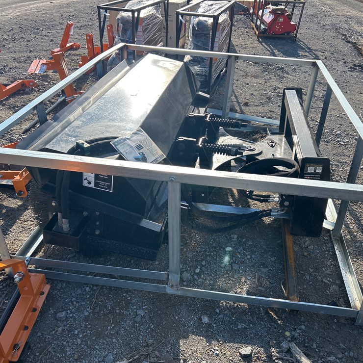 #57 • 72” SKID STEER HYDRAULIC ANGLE BROOM / SWEEPER