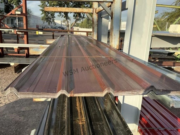 (30)-3ft-x-16ft-brown-metal-roof-panels,-image-2