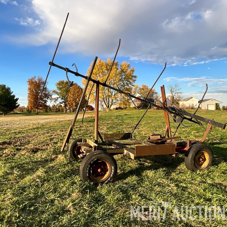 Kelderman 6 Row Corn Reel on Cart