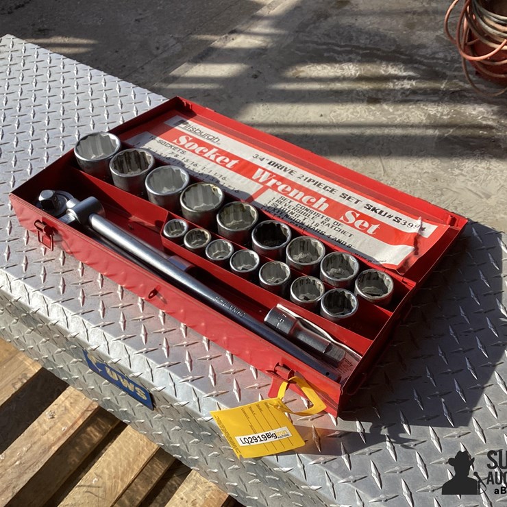 Pittsburgh 3/4” Drive 21 PC Socket Wrench Set