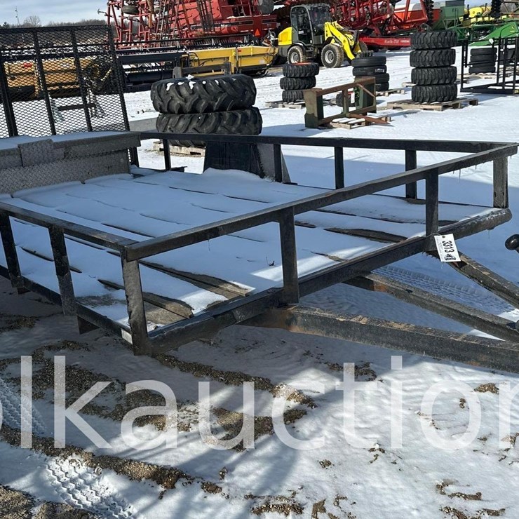 3313 - SINGLE AXLE UTILITY TRAILER & TRUCK TOOLBOX