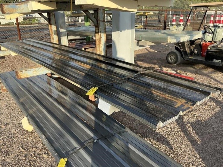 (30)-3ft-x-16ft-black-metal-roof-panels,-image-1