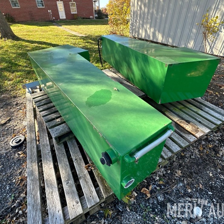 (2) Saddle Stainless Steel Tanks