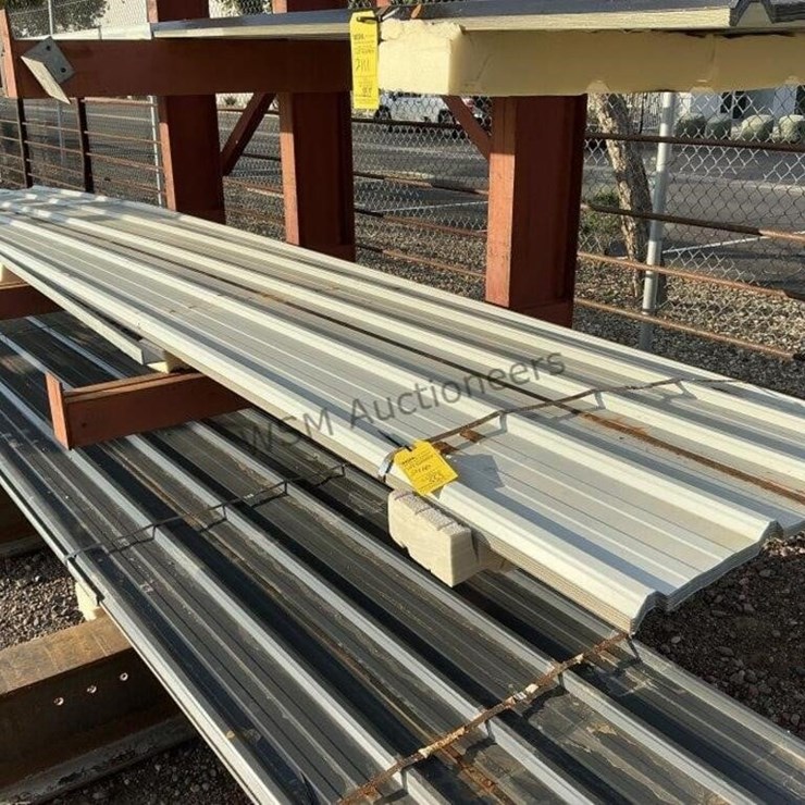 (20) 3FT X 20FT WHITE METAL ROOF PANELS,