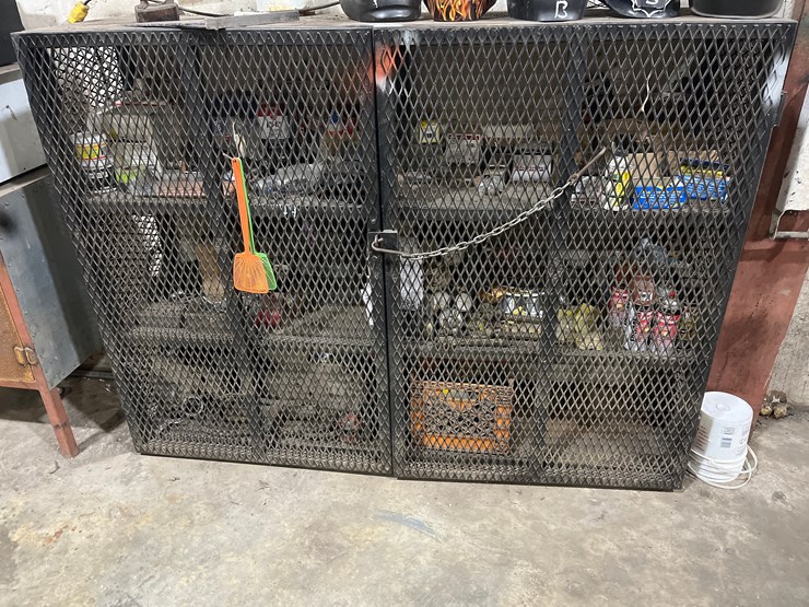 #44-•-metal-locking-cabinet-with-contents-image-1