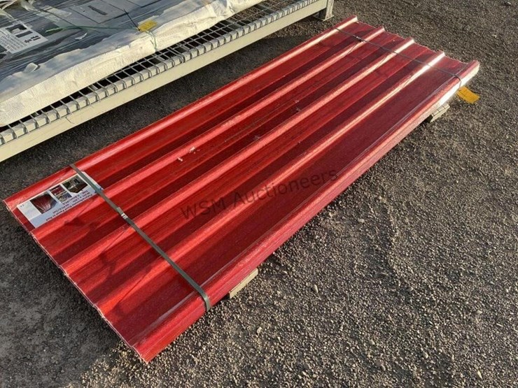 (30)-3ft-x-8ft-red-poly-roof-panels,-image-2