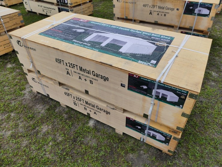 kj-k4525-45'x25'-double-garage-barn-shed-image-1