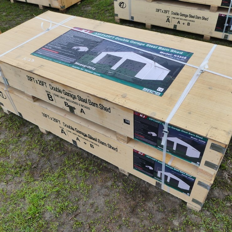 KJ K3325 33'x25' Barn Shed