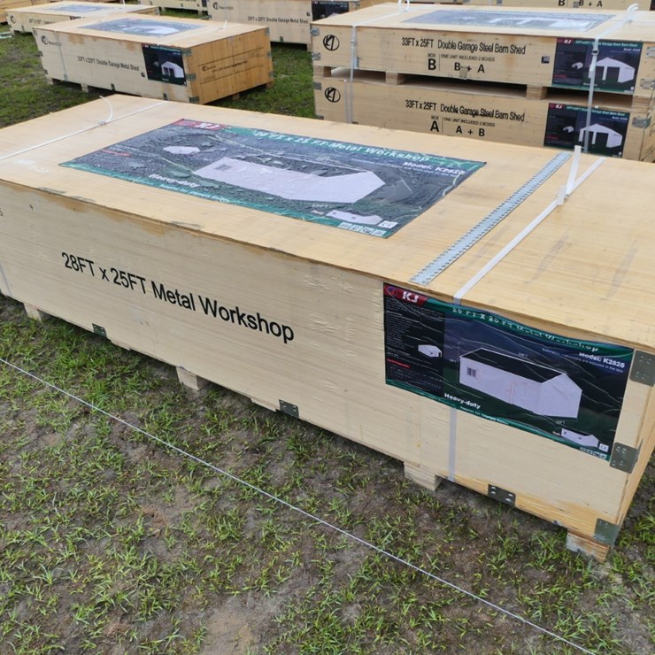 KJ K2825 28'x25' Metal Workshop