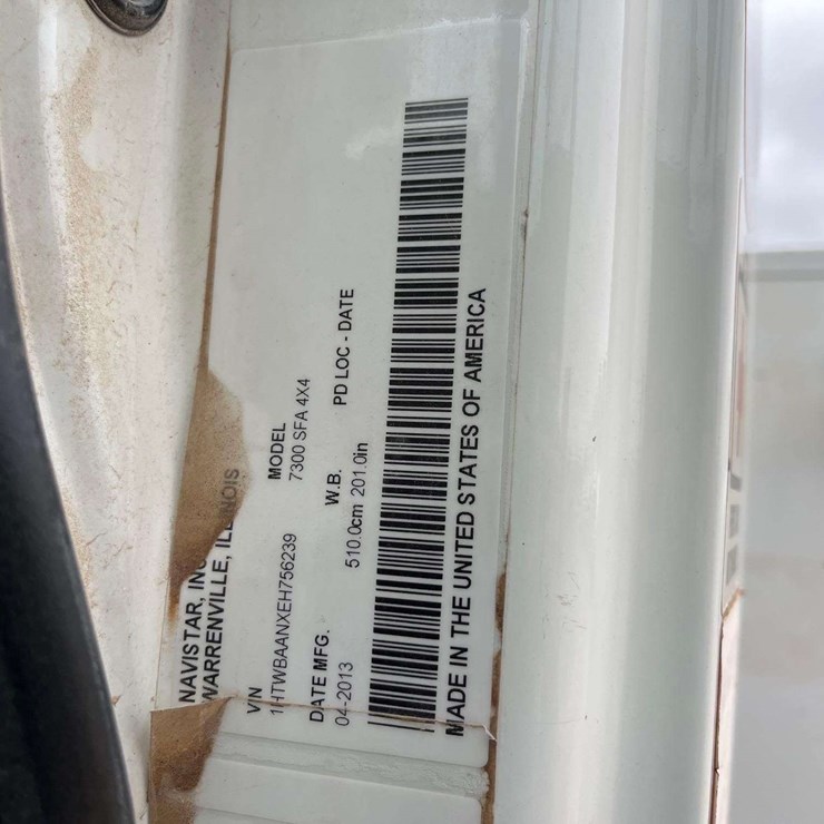 2014 INTERNATIONAL WORKSTAR 7300