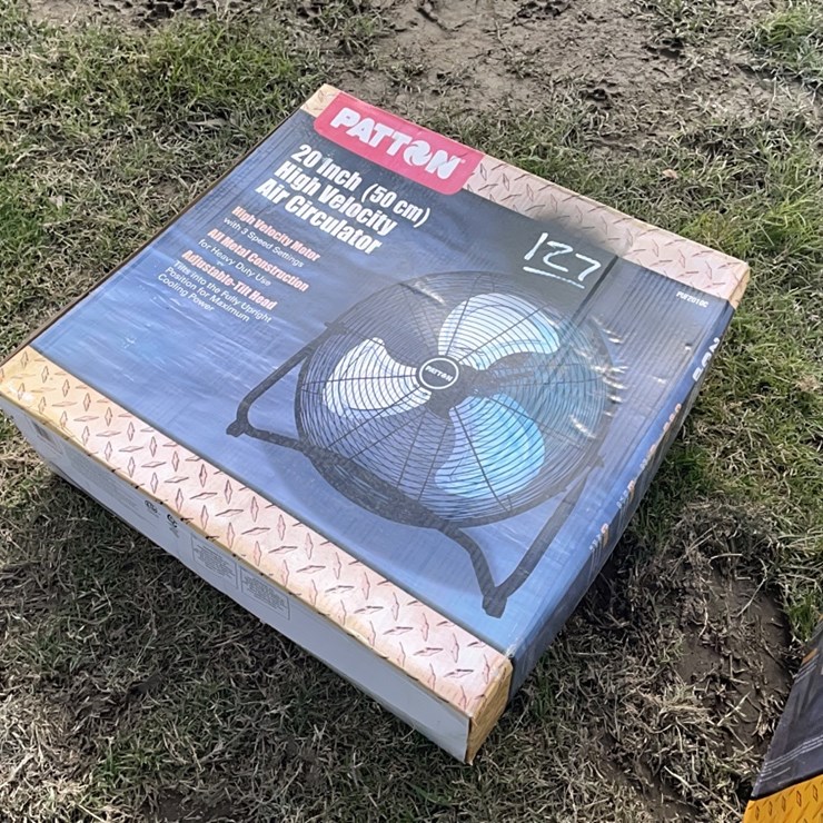 NEW 20" HIGH VELOCITY FAN - 3 SPEED , ADJUSTABLE HEAD NEW SUPPORT EQUIPMENT