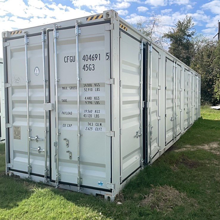 NEW 40FT. HIGH CUBE MULTI-USE CONTAINER 4 SIDE DOORS.
