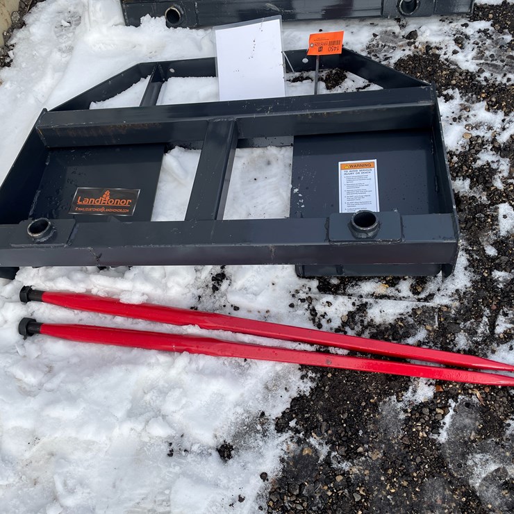 #1450 • Unused, Landhonor Skidsteer Bale Spear