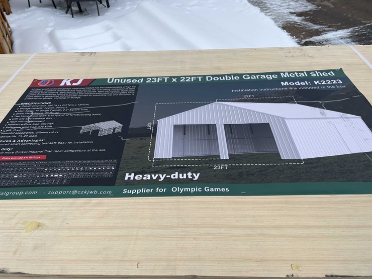 #2014-•-23'-x-22'-double-garage-metal-shed-(o12)-image-1