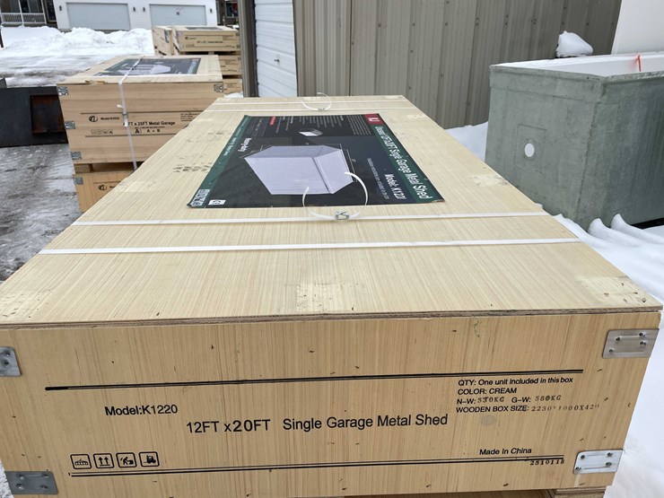 #2011-•-12"-x-20"-single-garage-metal-shed-(o12)-image-4