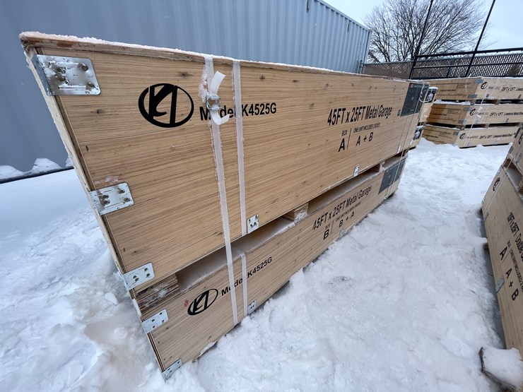 #4017-•-45'-l-x-25'-w-double-garage-steel-barn-shed-(o10)-image-4